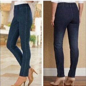 NEW Soft Surroundings Triple S Jeans Metro Leggings Pull On Pants : XL Petite